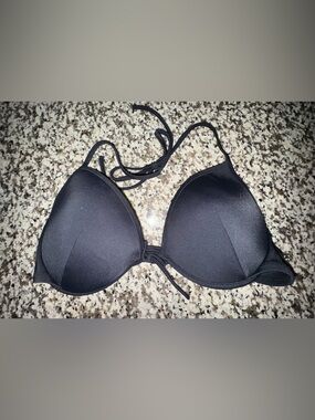 Victoria SecretsBlack Padded Halter Bikini Top - Women's Swim Bra
